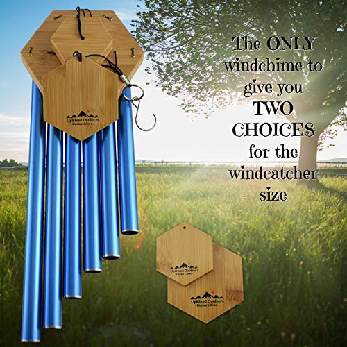 Wind Chimes for People Who Like Their Neighbors, Give a Thoughtful Memorial Gift or Love it as Your own Unique Outdoor Windchime, Made of Aluminum/Bamboo, a Beautiful Deep Tone Chime - Thumbnail 4