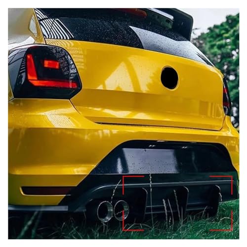 Parachoques trasero VW Polo GTI difusor divisor alerón 2011 2014 4