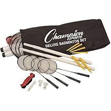 Champion Sports Outdoor Game Sets Volleyball, Badminton, Tetherball, Bocce & Croquet