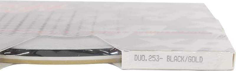 Fita Pinstripe Dupla 2 Cores Universal Products 253 Preto/Dourado Metálico – 0,64 cm x 45,72 m