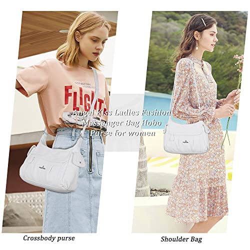 Image of Angel Kiss Crossbody Bags for Women, Ladies Shoulder Handbags and Purses Medium Faux Leather Pocketbooks | Ladies