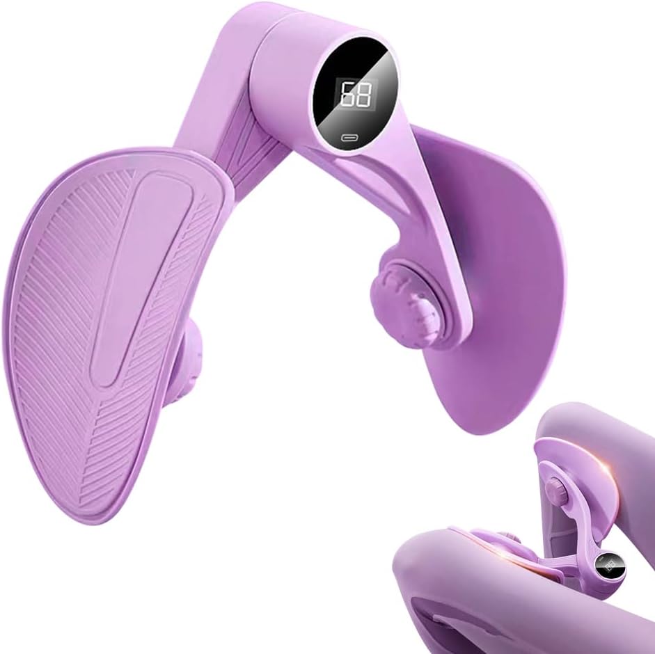 Pelvic Floor Strengthener for women , Pelvic Repair Multifunctional Leg Clip, Leg Pelvic Floor Trainer with Counter, Leg Inner Thigh Exercise Equipment for Home Gym Use