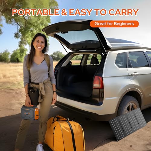 ZeroKor-Portable-Power-Station-100W-110V-Portable-Power-Pack-with-AC-Outlet-Portable-Solar-Generator-146Wh-External-Battery-with-DC-USB-C-QC30-for-Camping-Home-Use-RV-VanLifewithout-Solar-Panel