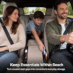 2-in-1 Steering Wheel Tray and Car Laptop Desk with Seat Gap Organizer - Image 6