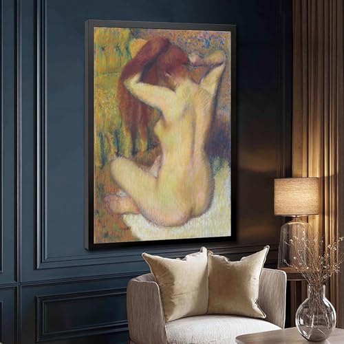 Impression sur toile Edgar Degas avec cadre en bois véritable de 50,8 x 76,2 cm - 3