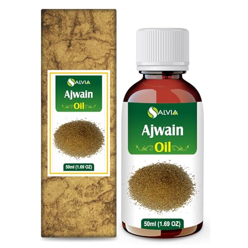 Image of Salvia Ajwain Oil (Trachyspermum ammi) Essential Oil for Aromatherapy & DIY Formulations - Strong Herbal Oil for Skincare, Haircare & Massage Blends - 50 ml / 1.69 fl oz
