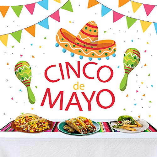 Habbi Mexican Table Runner 4Pack 14 X 110 Inches Large Mexican Theme Party Decoration For Cinco De Mayo Fiesta Party Serape Table Runner Red And Blue #TOP6