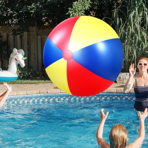 Pelota de playa inflable arcoíris que soluciona el aburrimiento infantil 3