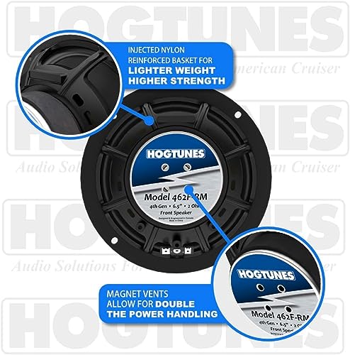 Hogtunes QC Ultra 6-RM con 525 Watts RMS - Parlantes 6.5" (6 Pack) miniatura 3
