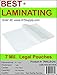 Best Laminating - 7 Mil Clear Legal Size Thermal Laminating Pouches - 9 X 14.5 - Qty 100