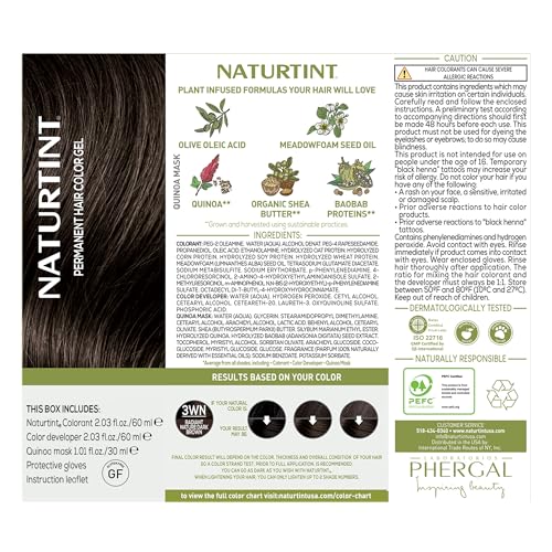 Image of Naturtint 3WN Radiant Nature Dark Brown Permanent Hair Color (Pack of 1), Ammonia Free, Vegan, Cruelty Free, up to 100% Gray Coverage, Long Lasting Results (Packaging may vary)