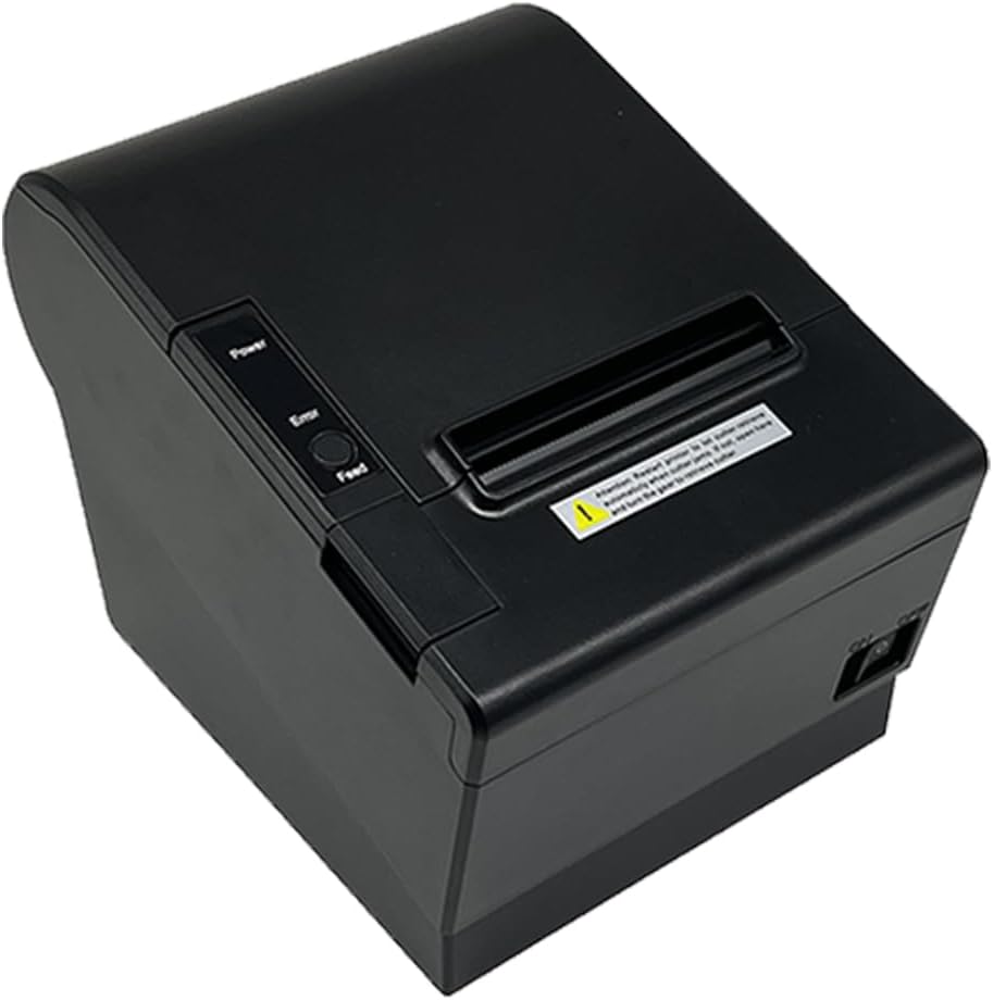 MR.BOSS Loyverse 80mm Thermal Receipt Printer with Automatic Cutter, Bluetooth and WiFi Connectivity, Compatible with Android, Windows, Mac, High-Speed Printing for POS Systems