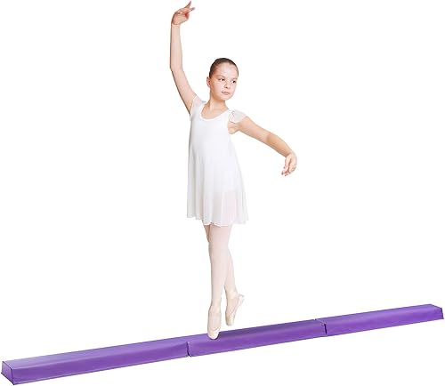 Epetlover Haz de equilibrio de 6 pies9 pies para niños, haz de gimnasia plegable para el hogar, equipo de gimnasia plegable para niños y adultos,