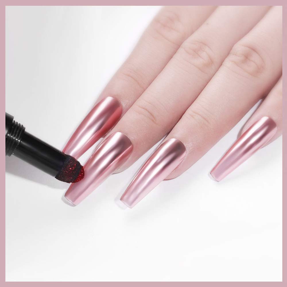 Stylo poudre à ongles effet chrome manucure pigment équipement miroir paillettes décoration pour la maison et salon d'art ongles brillants