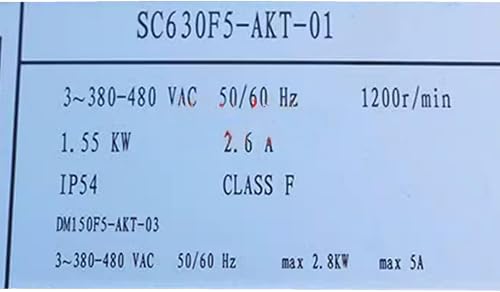 SC630F5-AKT-03 380/480V 2.6A 1.55KW 1200RPM Cooling Fan
