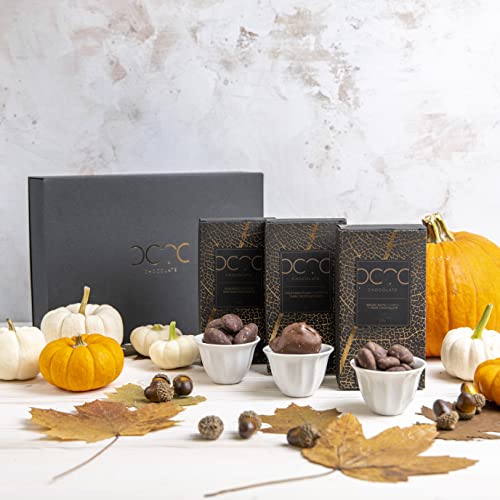 3-teiliges Geschenkset dunkle Schokoladennusse I Edelbitter Schokolade Geschenk | Bio und Vegane | Dunkle und Organisch… – Bild 6