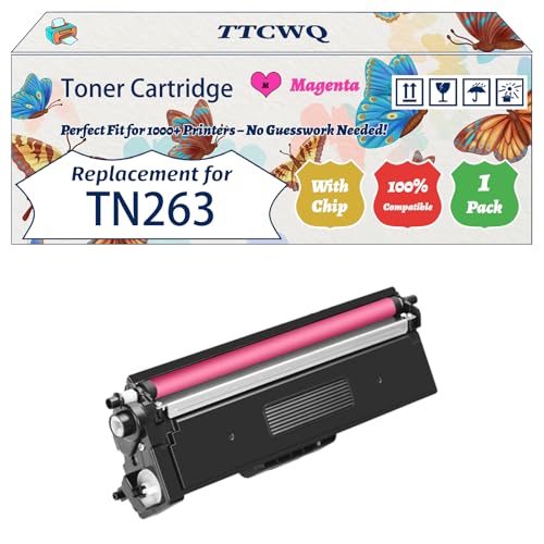 Image of Compatible for Brother TN263 Toner Cartridge Work for Brother HL-L3210CW HL-L3230CDN HL-L3270CDW DCP-L3551CDW Printers (1 Pack Magenta)