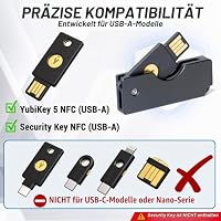 sciuU Drehbare Schutzhülle Kompatibel mit Yubico YubiKey 5 USB-A NFC – Ansicht 2