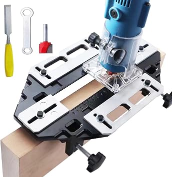 Aluminum Alloy Door Hinge Jig ,Door Hinge Hole Woodworking Hole Opener Slotting Locator ,Hinges for Wood Cabinet Kitchen Door Lock Installation