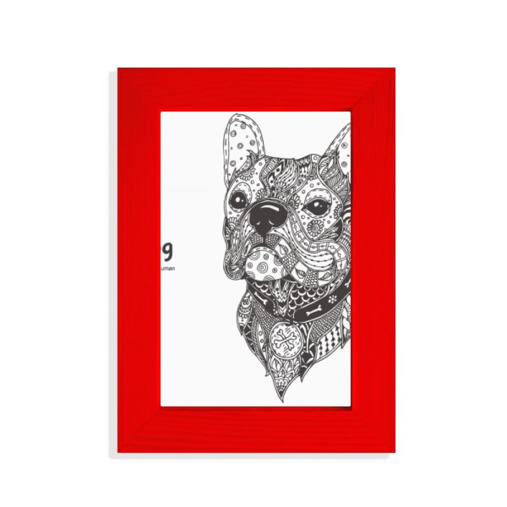 Cadre photo rouge Paint Run Dog Friend Company pour souvenirs