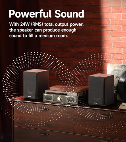 Edifier R990BT Bluetooth 5.4 Bookshelf Speakers, 2.0 Active Multimedia Speaker, 24W Output Power, RCA/AUX/Bluetooth Inputs, Digital Audio Processing, MDF Enclosure, App Control, for PC/Smartphone/TV - Image 3