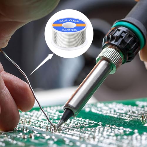 GALAMAX 1.0mm 100g Solder Wire, Soldring Flux Rosin Core Solder Wire, Low Melt Solder Tin Wire for Electrical Soldering Electronic Components Repair and DIY
