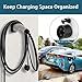 LZSTEC EV Charger Holder Wall Mount J1772 Holder, EV Charger Cable Holder Electric Car Charging Cable Organizer for SAE J1772 Connector