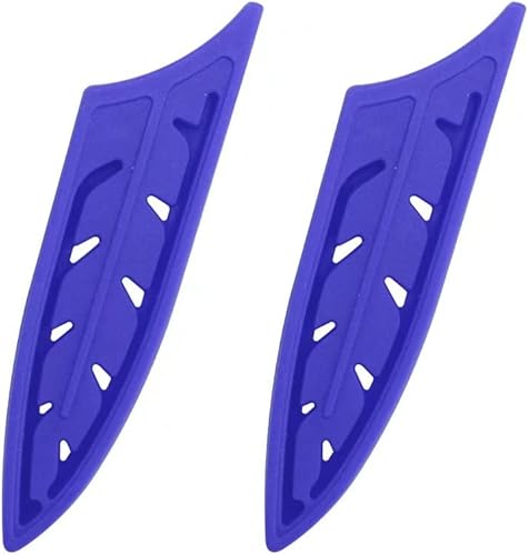 Vista 45 de XYJ Juego de 2 fundas de cuchillo de seguridad para cuchillos, protector de borde, funda universal para cuchillos, chef, cuchillo de cerámica