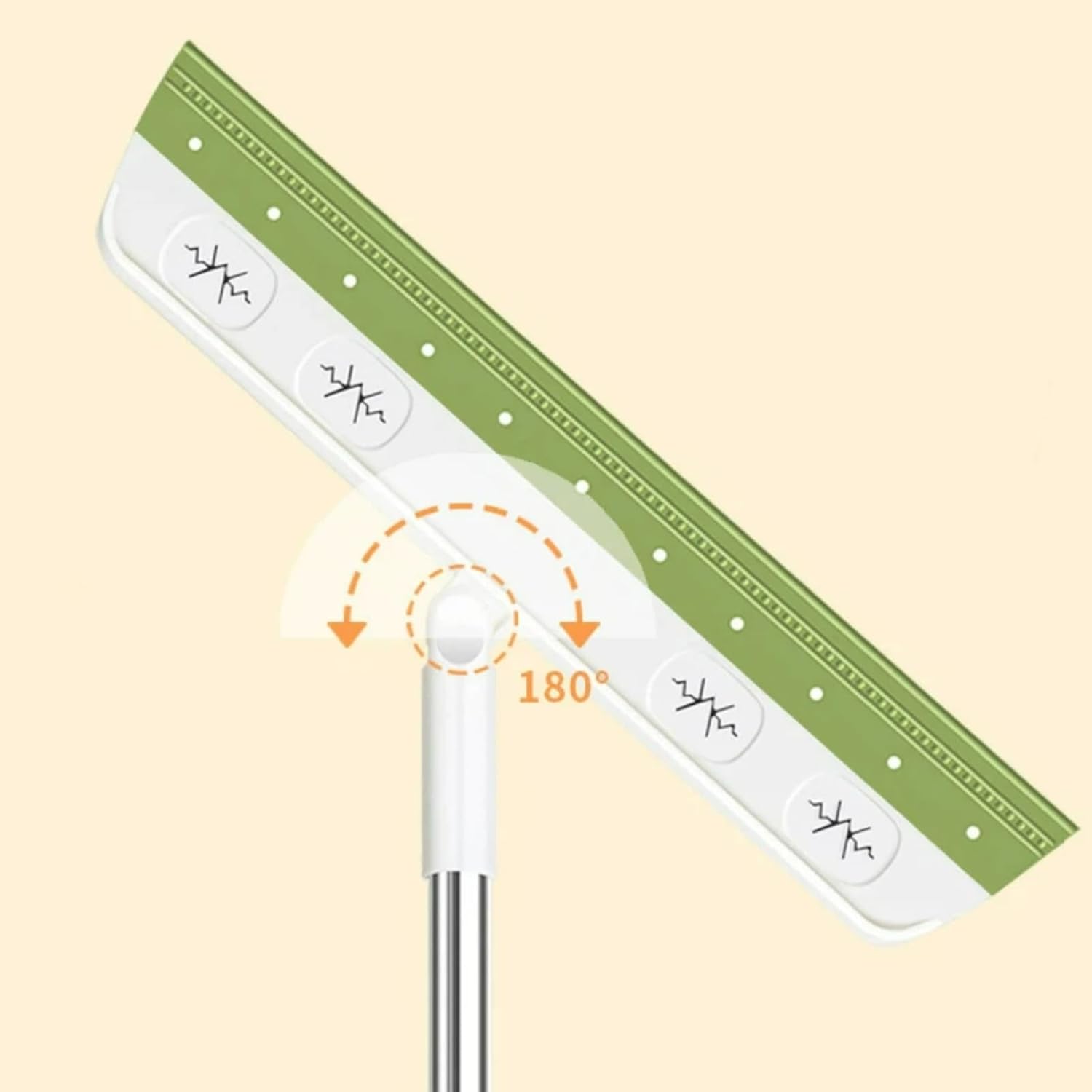 Silicone Broom with Non Stick bristles, Bathroom Sweeping Wipers, 5 Pieces