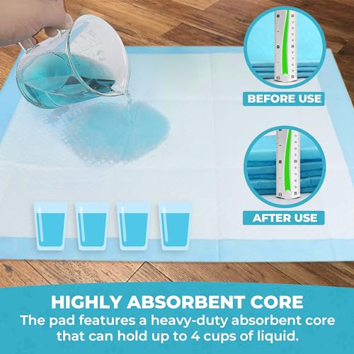 GOODLIFEZ Disposable Large Pet Pee Pads 50 Pack Super Absorbent 23.6 x 23.6 in Puppy Training Pads Leak Proof Quick Dry Odor Control Ideal for Indoor Use Convenient Bulk Pack for Dogs GOODLIFEZ Disposable Large Pet Pee Pads 50 Pack Super Absorbent 23.6 x 23.6 in Puppy Training Pads Leak Proof Quick Dry Odor Control Ideal for Indoor Use Convenient Bulk Pack for Dogs