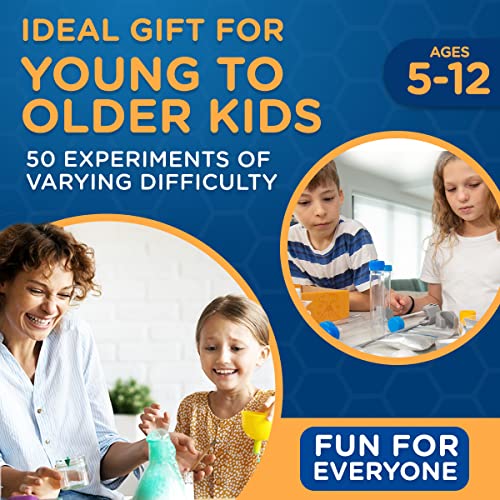 Kango Kids Science Kit - Chemistry Set With 50 Science Experiments For Kids 5-12 Including Crystal Growing & Volcano Science Kit - Stem Kits, Science Kits For Kids & Science Toys For Kids 8-12 #TOP5