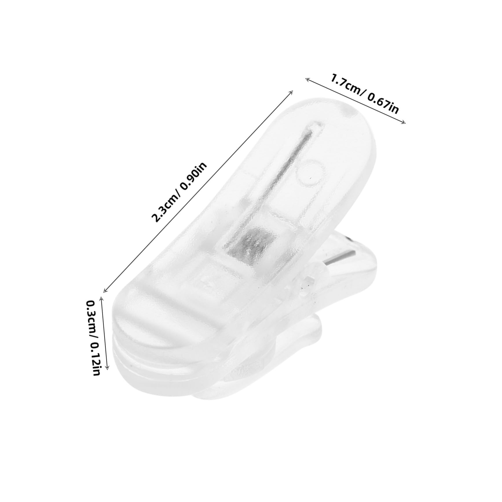 Generic 50pcs Lapel Microphone Clip: Holder Universal Mic Cable for Headset Earphone Clip for Men and Women Easy to Attach