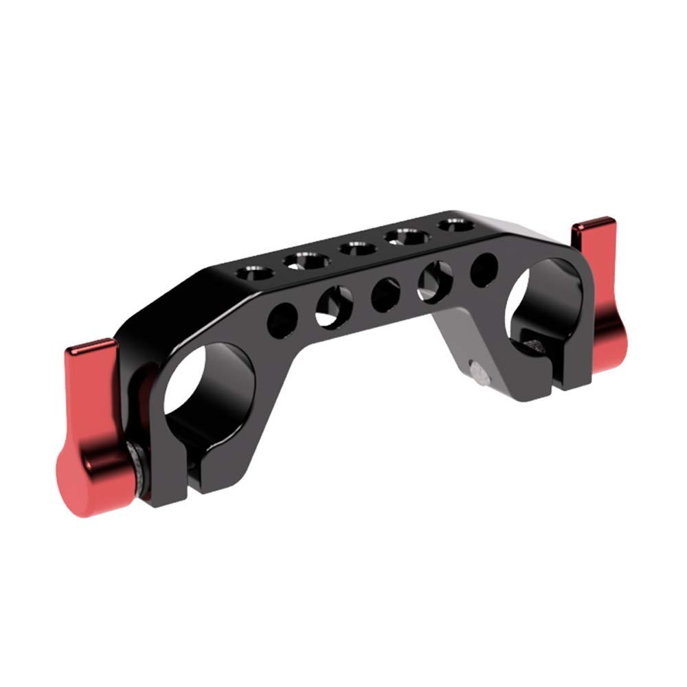 HEDBOX Rod CLAMP - 15mm Rail-Block Rod Clamp, 1/4"-20 Thread for DSLR Camera Cage Rail System