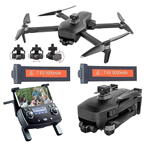 Drone Gimbal de 3 eixos, drones com câmera para adultos 4K profesional de longo alcance, drone GPS c