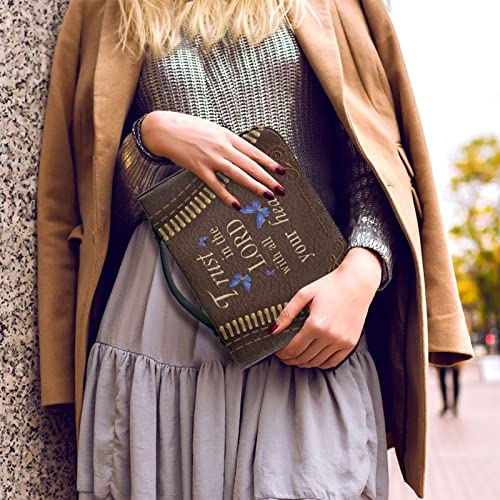 Dajingkj Capas de couro PU para mulheres e homens, capa de bíblia tamanho grande, organizador de liv