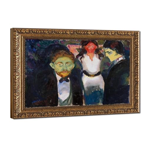 Poster Jealousy Edvard Munch pour habiller un grand mur vide avec une toile cadrée élégante