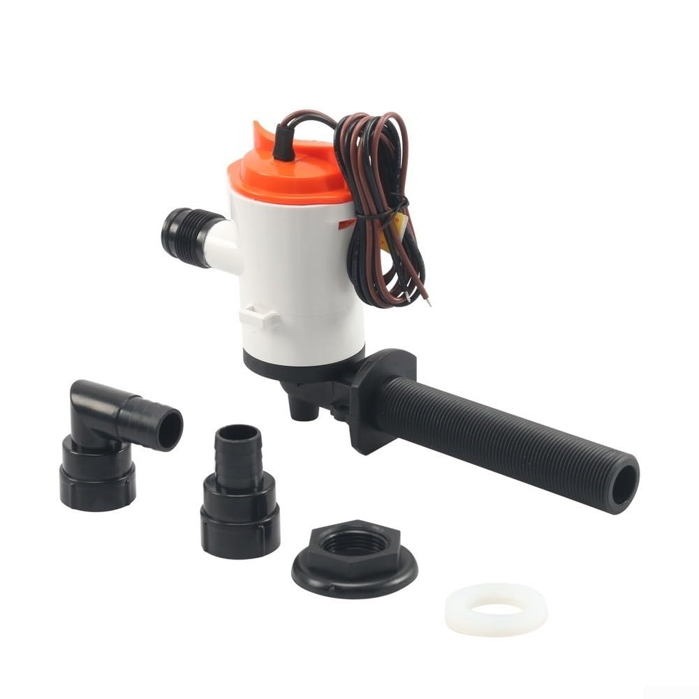Kit aérateur submersible 12 V pour pompe de vivier 800 gph avec filtre en acier inoxydable pour réservoir de bateau de pêche (C)