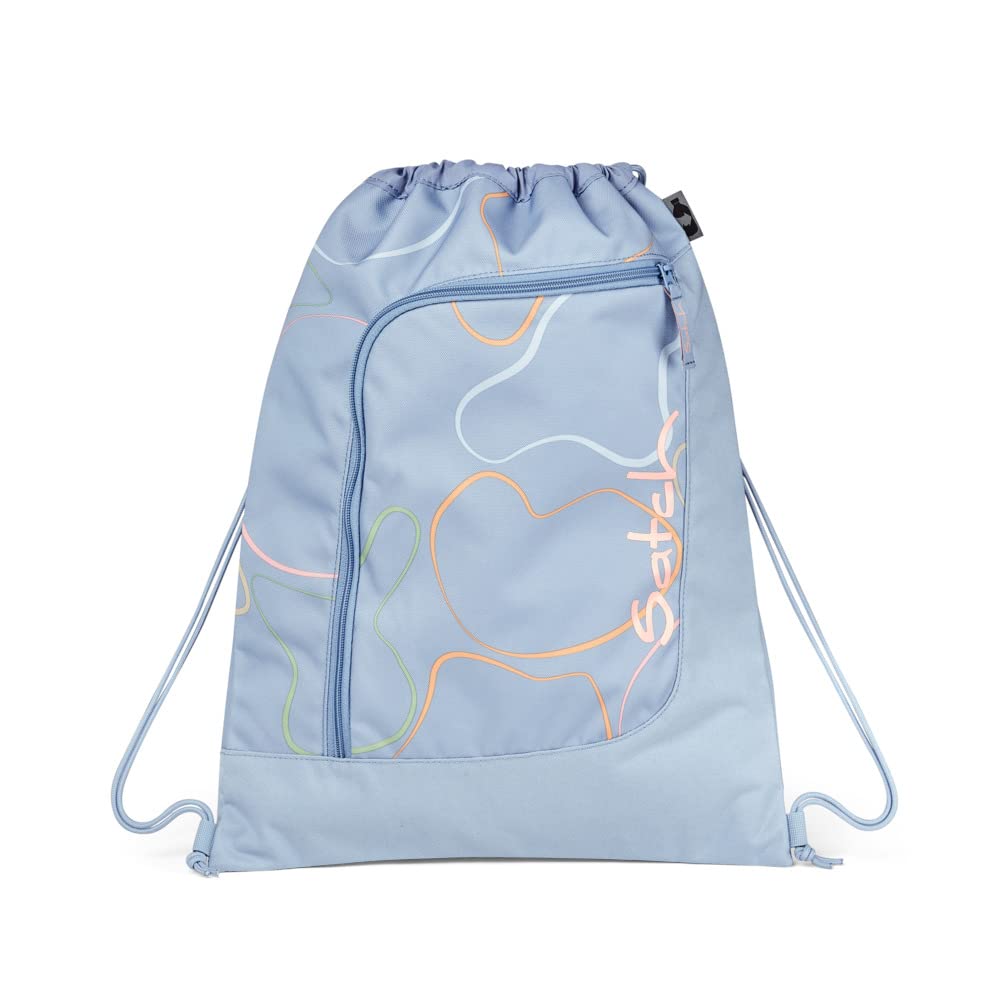 satch Vivid Blue, Unisex Drawstring Bags, Vivid Blue - Hellblau, Einheitsgröße - SAT-SPO-001-9SB - Image 4