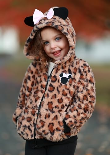 Image of Disney Girl /Boy Fleece Jacket Zipper Sherpa Fuzzy Hoodie Winter Coat 2-13Y