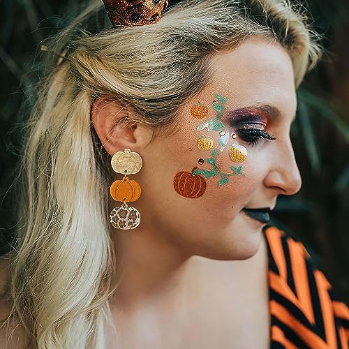 Halloween Earrings for Women Cute Pumpkin Dangle Earrings Candy Corn Earrings Fun Spider Web Witch Cat Earrings Fashion Halloween Jewelry2