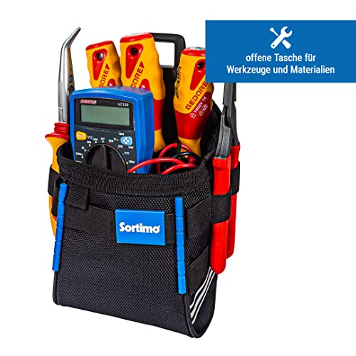 Sortimo ProClick Werkzeugtasche M 14 – Kompakte Werkzeugtasche mit 13 Schlaufen & offenem Fach – Robustes Polyester – Kompatibel mit ProClick Holder, Werkzeuggürtel & Fahrzeugeinrichtung