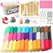 Vankerter 36 Colors Polymer Clay Christmas Kit Oven Bake Clay Modeling Clay with 13 Sculpting Tools and 11 Kinds of Accessories (About 0.7 Ounces per Pack)