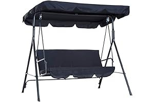 3-Seat Swing Canopy Replacement for Garden Swings