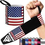 RDX Wrist Wraps for Weightlifting (Pair), IPL USPA Approved, Elasticated 18” Cotton Straps Support with Thumb Loop, Gym Wrap for Weight Lifting Powerlifting Competition Strength Training Bodybuilding