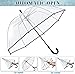 Wedding Clear Bubble Umbrella Bulk 52 Inch Large Dome Rain Windproof Stick Umbrellas,High-Visibility Transparent Rain Umbrellas, Firm and Durable, Easy Operation, Large Clear Umbrella for Wedding Bride Groom Photography Golf Outdoor Parties (8)
