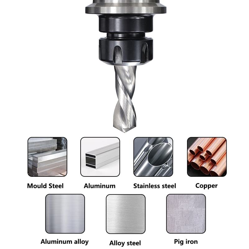 タングステンカーバイドドリル 1-12 ミリメートル CNC 旋盤マシンガンドリルビット金属穴掘削カッター(2.5x20x38)