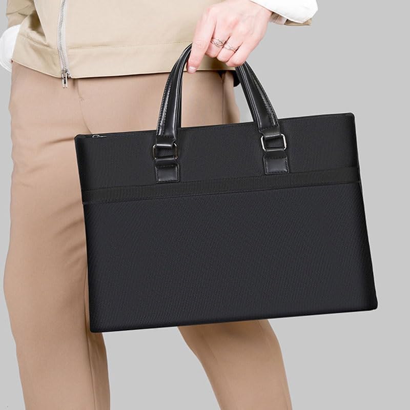 Briefcase Man Madam Business Meeting Office Commuting Nylon Document Bag