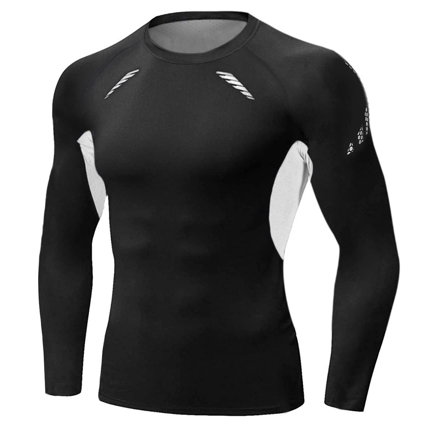 Terecey Maglia a Compressione Uomo Manica Lunga Maglia Termica Uomo Ad Asciugatura Rapida Maglie Tecnica Traspirante Maglie Sportiva Palestra T-Shirt M-3XL