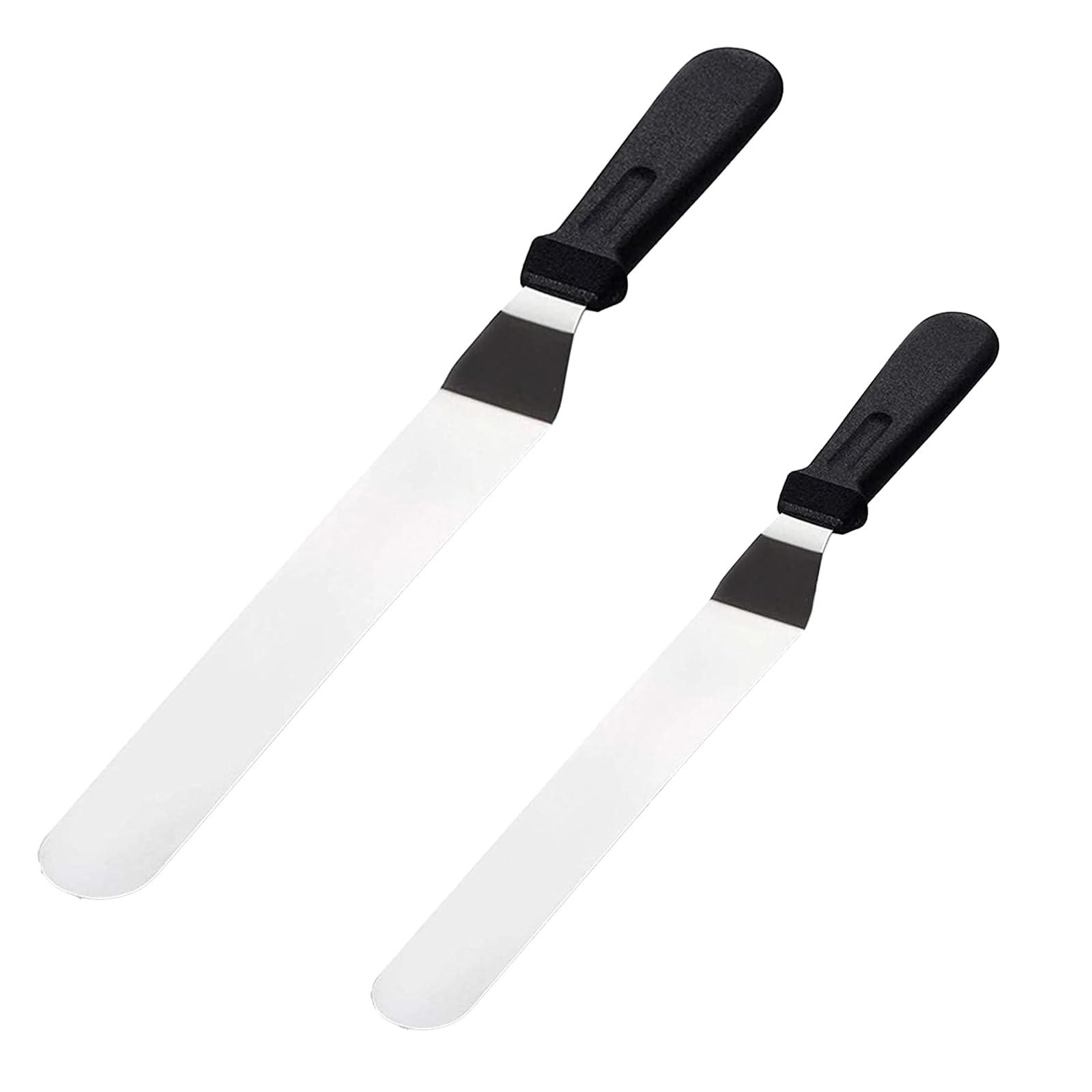2 Pcs Palette Knife, 6 & 8 Inch Palette Knives for Baking, Stainless Steel Offset Spatula, Cake Decorating Tools, Pallet Knife for Frosting & Icing