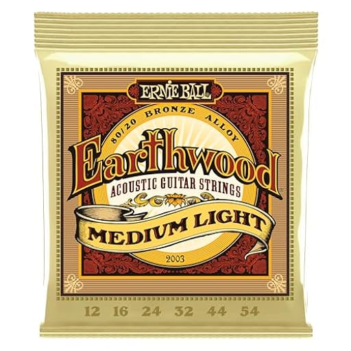 Ernie Ball Earthwood Medium Light - Cuerdas para guitarra acústica, bronce 80/20, calibre 12-54 | Ya disponible en tu tienda friki favorita! En mundofriki.es!
